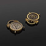 Small Alarm Clock Charms (17x13mm) Antique Bronze PK2