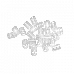 Plastic Fish Hook Guards Earring Findings 3x3mm (PK25)