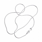 Sterling Silver Thin Snake Chain with Lobster Clasp 16"