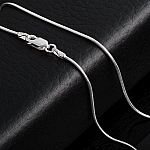 Sterling Silver Thin Snake Chain with Lobster Clasp 16"