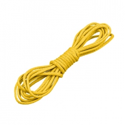 Yellow Round (1mm) Waxed Cotton Jewellery Cord 1 Metre