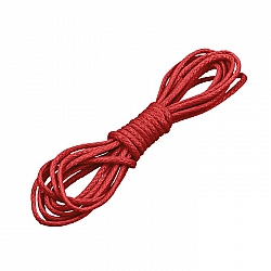 1mm Round Waxed Cotton Jewellery Bead Cord Red 1 Metre