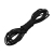 1mm Round Waxed Cotton Jewellery Bead Cord Black 1m