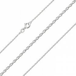 Finished 1.15mm Rope Chain 0.25 Sterling Silver 925 18"