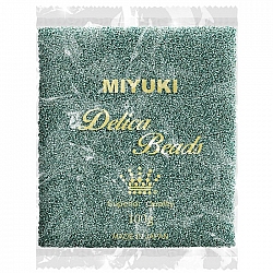 Miyuki Wholesale Delica 11/0 Galv Peacock Blue Dyed 100g