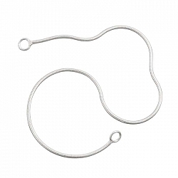 925 Sterling Silver 6 Inch Snake Chain Safety Connector 