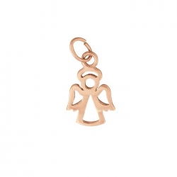 Angel Charm With Bail 15x10mm Rose Gold Vermeil (PK1)