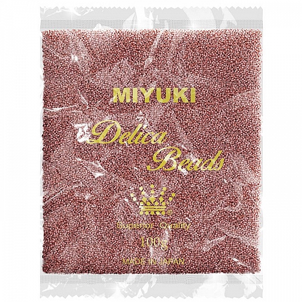 Miyuki Delicas Wholesale 11/0 Galv Cranberry Dyed 100g