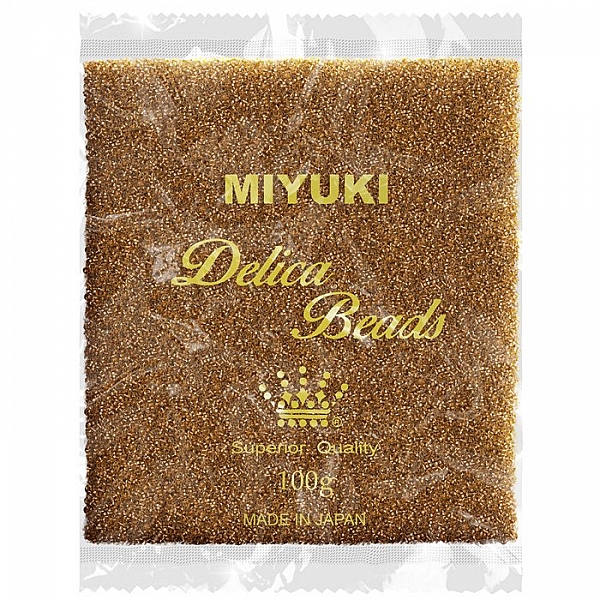 Wholesale Miyuki Delicas 11 Colour Lined Lt Bronze 100g