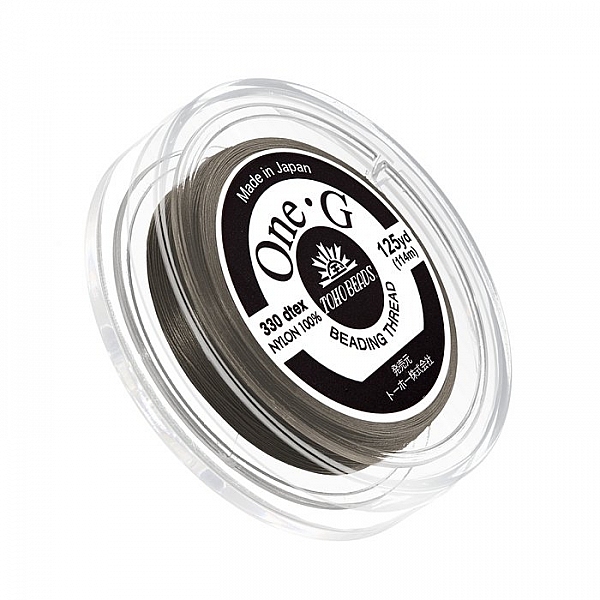 Toho One-G Nylon Beading Thread 0.2mm Brown 125yd Reel