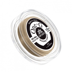 Toho One-G Nylon Bead Thread 0.2mm Sand Ash 125yd Reel