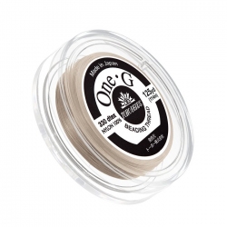 Toho One-G Nylon Beading Thread 0.2mm Beige 125yd Reel