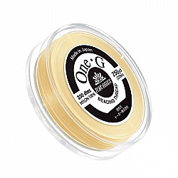 Toho One-G Nylon Bead Thread 0.2mm Lt Yellow 250yd Reel