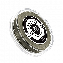 Toho One-G Nylon Bead Thread 0.2mm Lt Khaki 250yd Reel