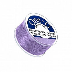 Toho One-G 0.2mm Nylon Beading Thread Lt Lavender 50yd