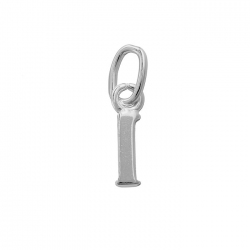 Alphabet Charm Lowercase 'l' 925 Sterling Silver 9x2mm