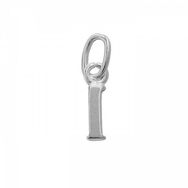 Alphabet Charm Lowercase 'l' 925 Sterling Silver 9x2mm