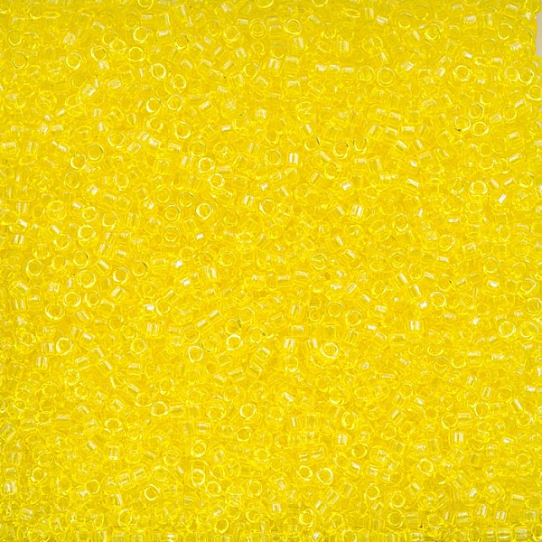 Toho Treasure Size 11 Transparent Lemon Seed Beads 7.8g