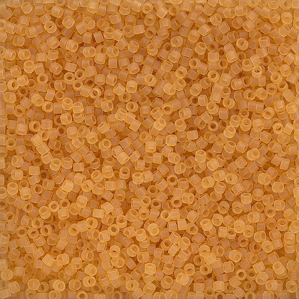 Toho Treasure Beads 11 Transparent Frosted Lt Topaz 7.8g
