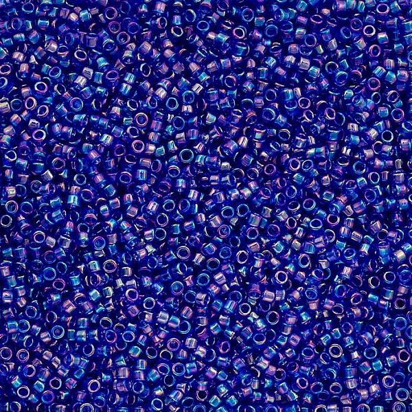 Toho Treasure Beads 11 Transparent Rainbow Cobalt 7.8g