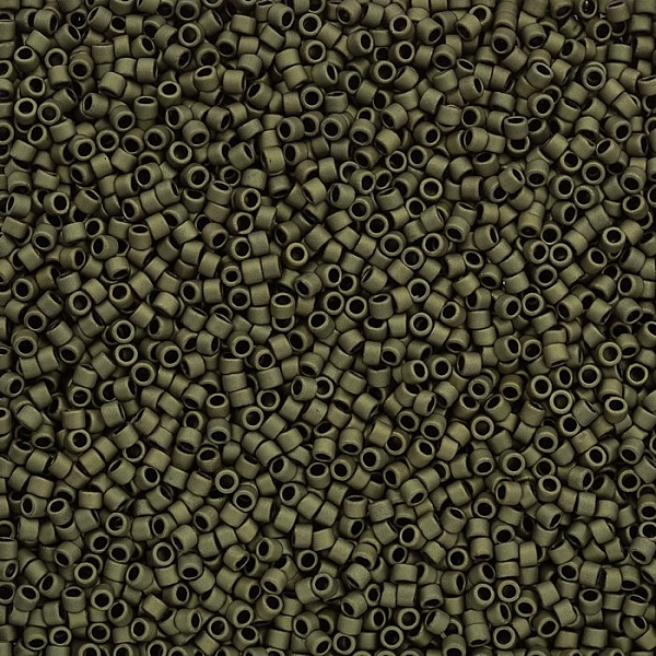 Toho 11/0 Treasure Seed Bead Matte Colour Dk Olive 7.8g