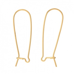Gold Filled Monster Kidney Earwires With Guard 35mm PK2