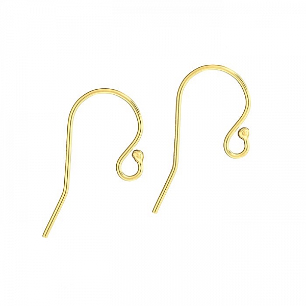 Shepherds Crook Earwires With Ball Gold Filled 20mm PK2
