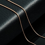 Rose Gold Plated Finished Superior Snake Chain Fine 18"