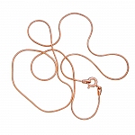 Rose Gold Plated Finished Superior Snake Chain Fine 18"