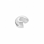 Crimp Bead Covers 3mm Sterling Silver 925 Findings PK10
