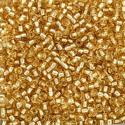 Toho Beads 8/0 PermaFinish Silver Lined Light Topaz 10g
