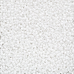 Toho Round Seed Beads 15/0 Opaque Lustered White 8.2g