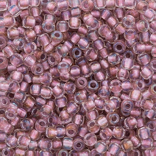 Toho 6 Beads Inside Colour Crystal/Rose Gold Lined 11.5g