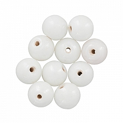 Round Transparent Lustered Ivory Glass Beads 8mm PK10