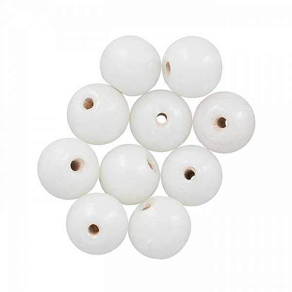 Round Transparent Lustered Ivory Glass Beads 8mm PK10