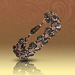 Hopscotch Bracelet | Paisley Duo Design by Beads Jar