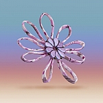 Paisley Duo Liberty Ribbon Flower Design by Beads Jar