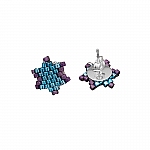 Star Studz Earrings | Miyuki Delica Design by Beads Jar Star Studz Earrings | Miyuki Delica Design by Beads Jar