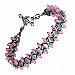 Diamond Weaver Bracelet Czech Glass Design by Beads Jar Diamond Weaver Bracelet Czech Glass Design by Beads Jar