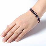 Diamond Weaver Bracelet Czech Glass Design by Beads Jar Diamond Weaver Bracelet Czech Glass Design by Beads Jar