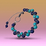 Twisted Azure Bracelet Semi Precious Design by Beads Jar Twisted Azure Bracelet Semi Precious Design by Beads Jar
