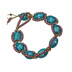 DNA Spiral Bracelet | Glass Bead Design by Beads Jar