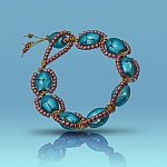 DNA Spiral Bracelet | Glass Bead Design by Beads Jar