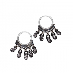 Pavo Granite Earrings | Paisley Duo Design by Beads Jar