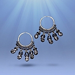 Pavo Granite Earrings | Paisley Duo Design by Beads Jar