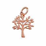 Tree Of Life Rose Gold Plated Symbol Pendant 17mm PK1