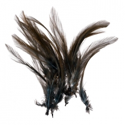 Dyed Brown Craft Feathers Jewellery Making 120mm (PK20)