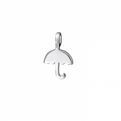Sterling Silver 925 Umbrella Shaped Tag Charm 7mm PK1
