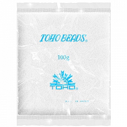 Toho Wholesale 15/0 Round Seed Beads Opaque White 100g