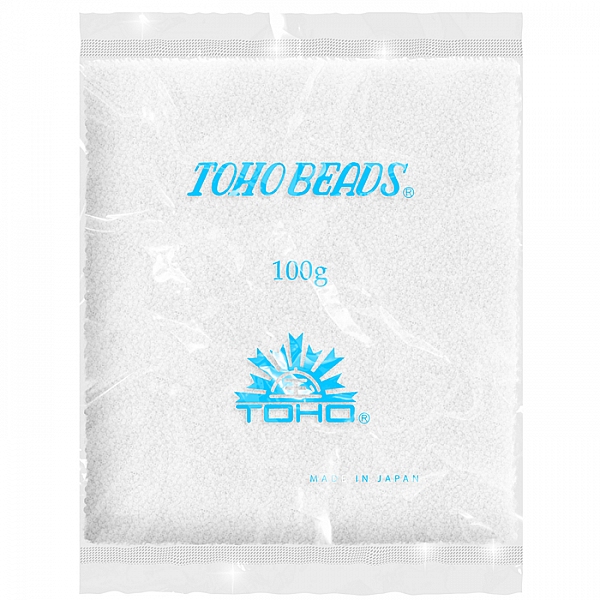 Toho Wholesale 15/0 Round Seed Beads Opaque White 100g